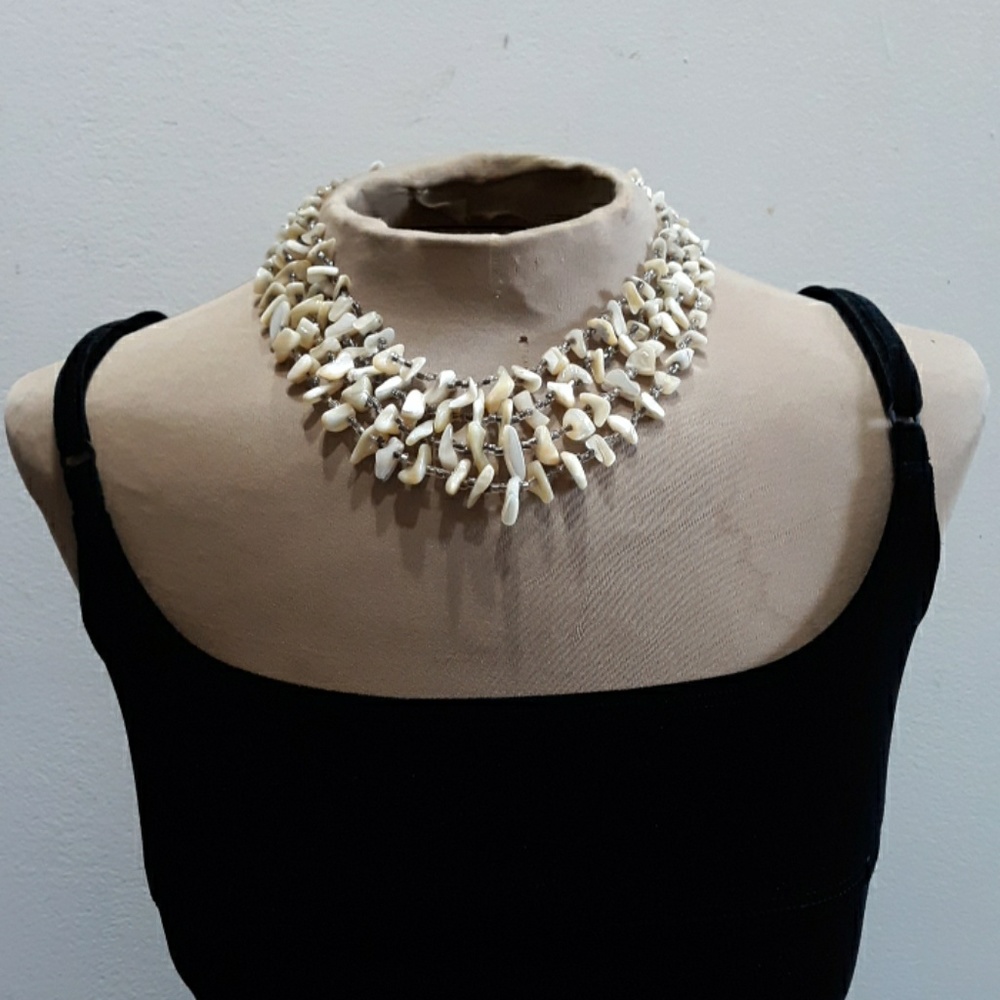 Vtg 1950's Abalone Necklace